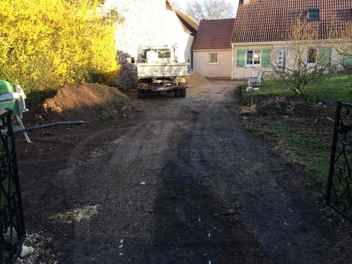 Préparation chemin accès Yvelines